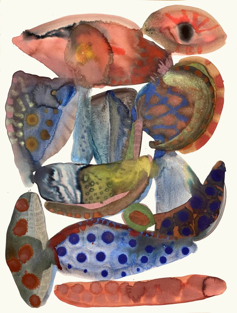 Emma Larsson contemporary watercolor artwor